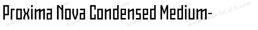 Proxima Nova Condensed Medium字体转换